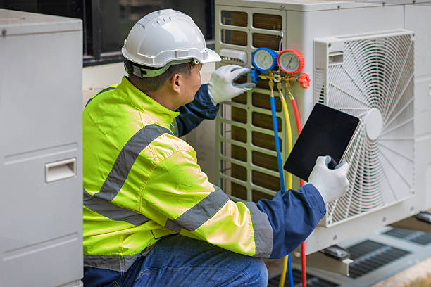 Professional Hvac technician working in Verbena, AL